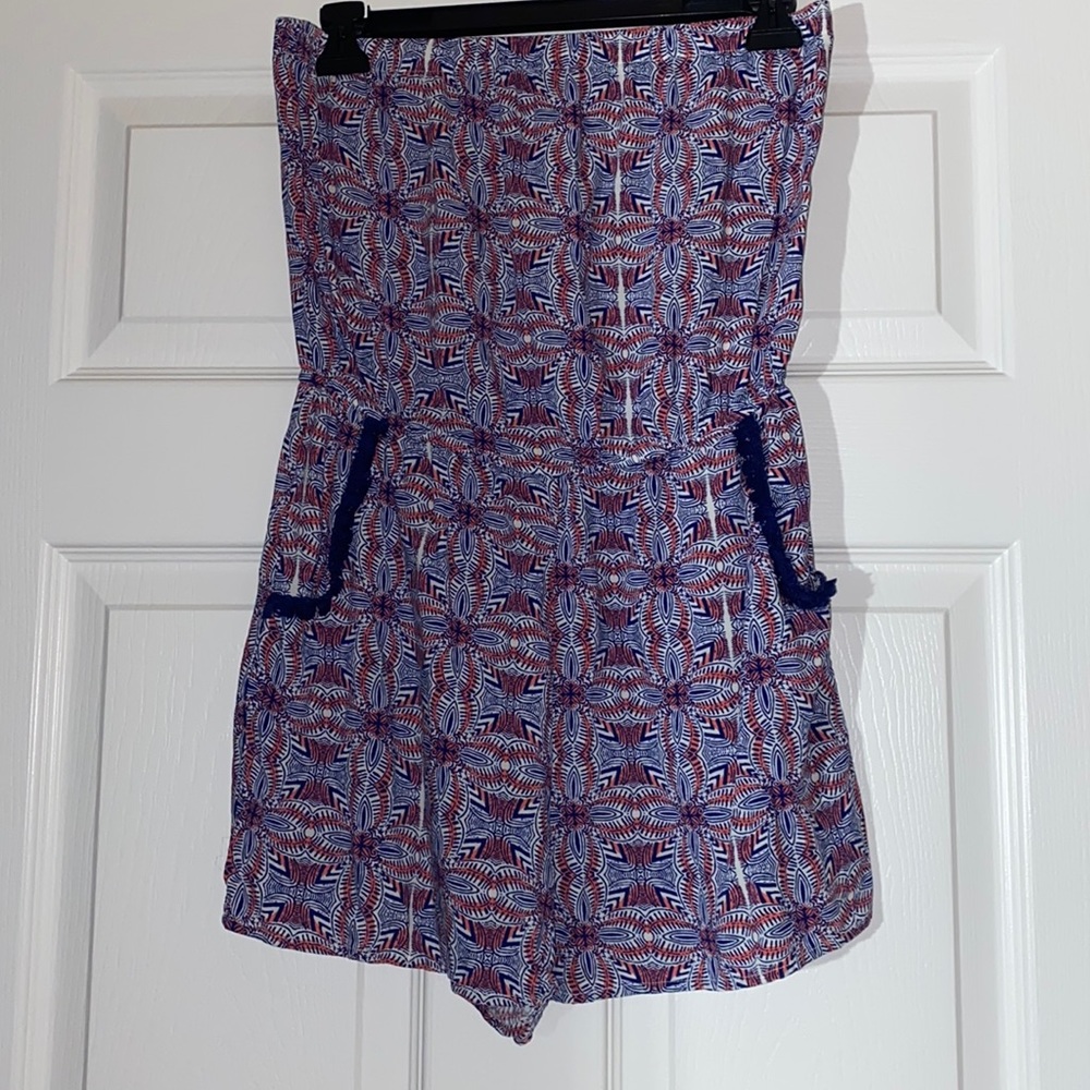 Three Pink Hearts Romper